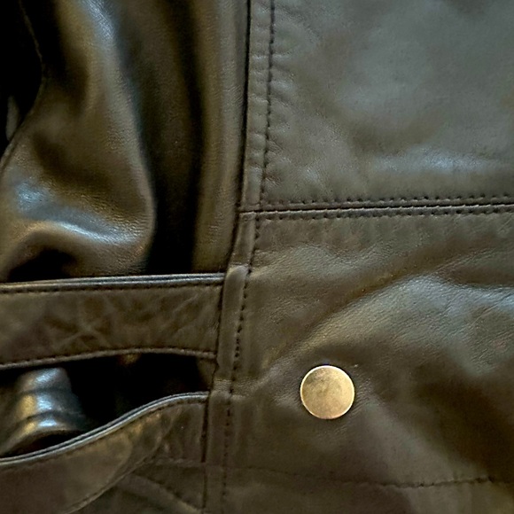 ALL SAINTS - NWT $639 - Papin Biker Lambskin Leather Jacket Sz 4 - Picture 8 of 13